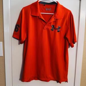 Under Armour HeatGear Men's Polo Shirt Large Orange